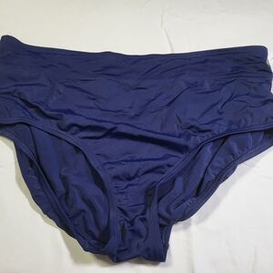 Lands' End Deep Blue Women's Bikini Swimsuit Bottom Nwt Size XL 18